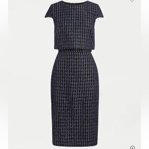 J crew Going-places dress in shadow houndstooth print